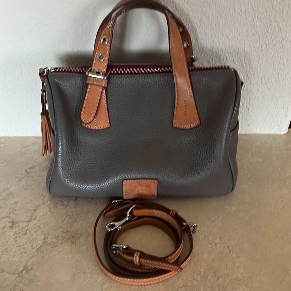 Dooney & Bourke Pebble Leather Kendra Satchel Handbag